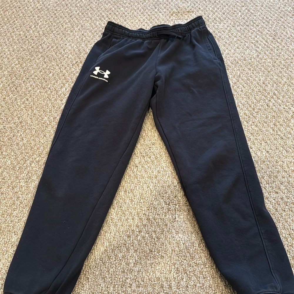 Under Armour, Youth/Large, Navy, cold gear joggers